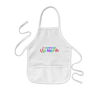 Delantal Infantil Quiero ir al norte - estilo arcoiris