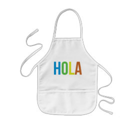 Delantal Infantil Rainbow Hola