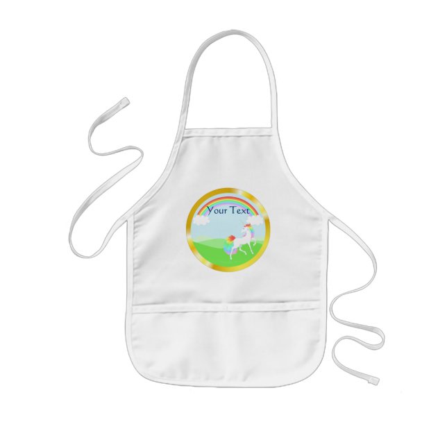 Delantal Infantil Rainbow Unicorn Apron (Frente)