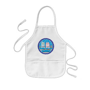 Delantal Infantil Ratón infantil y amigos de Aprons para Hanukkah B