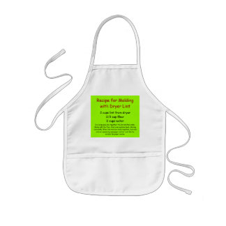 Delantal Infantil Receta de Pelusa de Secadora