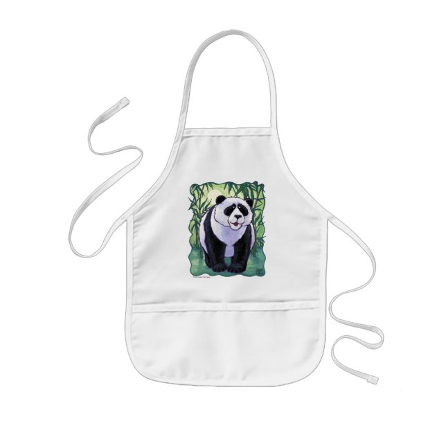 Delantal Infantil Regalos y accesorios de oso de Panda (Frente)