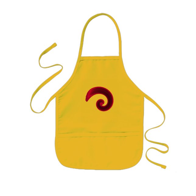 Delantal Infantil Remolino púrpura (Frente)