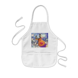 Delantal Infantil Renos felices - Navidades