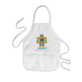 Delantal Infantil Retro Robot