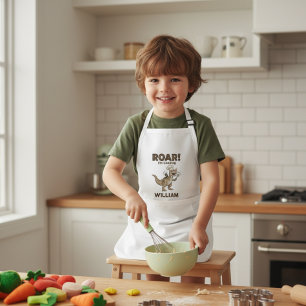 Delantal Infantil ROAR! I'm Cooking Funny Dinosaur Chef Kid's Apron