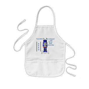 Delantal Infantil "Robot" para ser un niño Apron personalizado