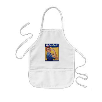 Delantal Infantil Rosie the Riveter Strong Women Chica Power