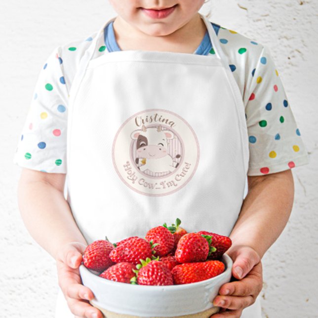 Delantal Infantil Santa vaca... soy Apron Cute (Subido por el creador)