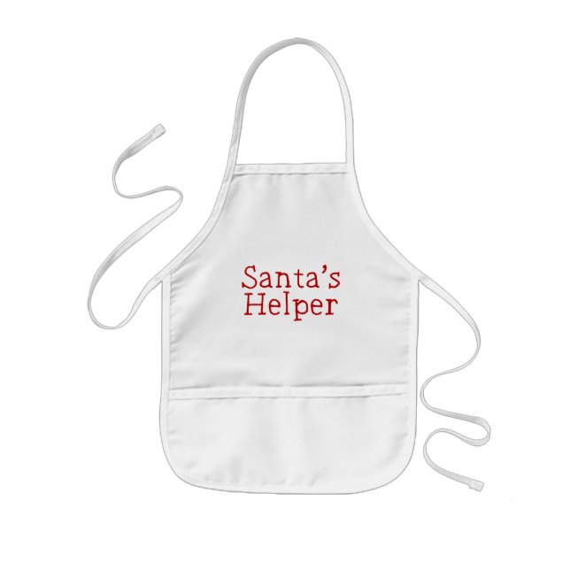 Delantal Infantil Santa's Helper - Navidades (Frente)