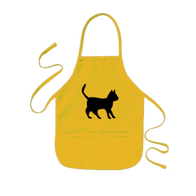 Delantal Infantil Schwarzer Kater (Frente)