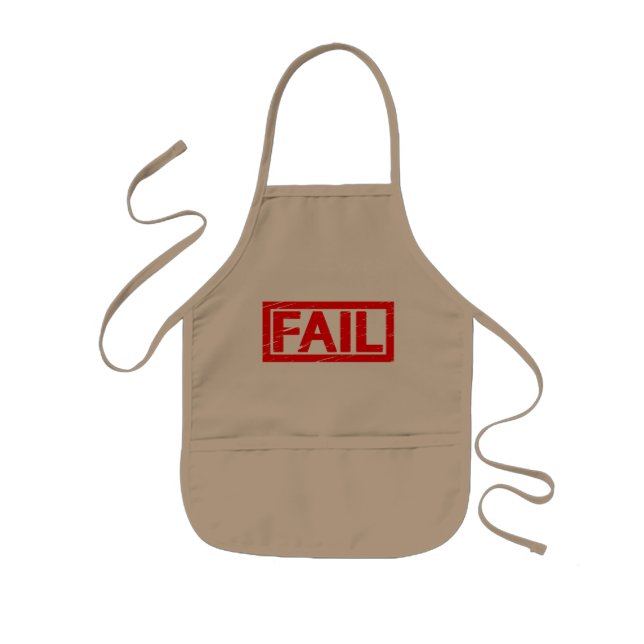 Delantal Infantil Sello de fallo (Frente)