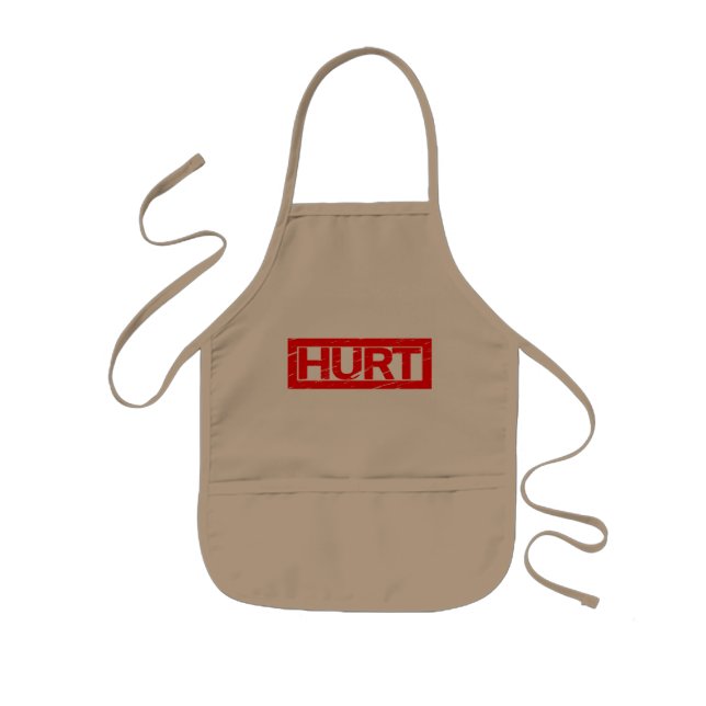 Delantal Infantil Sello Hurt (Frente)