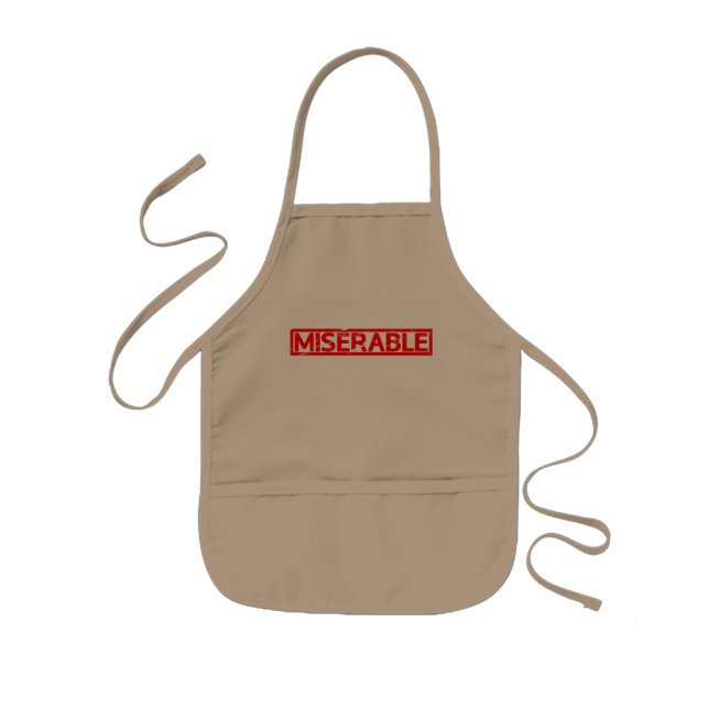 Delantal Infantil Sello Miserable (Frente)
