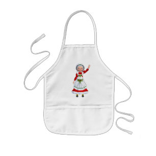 Delantal Infantil Señora Claus Apron