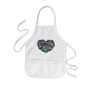 Delantal Infantil Sésamo   Conde von Count Doodle Heart