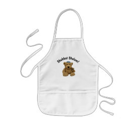Delantal Infantil Shabbat Shalom Teddy Bear Apron