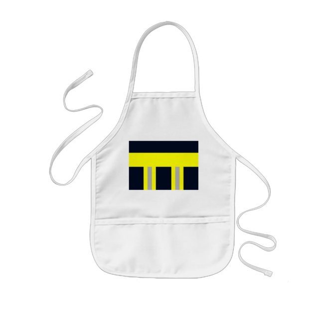 Delantal Infantil Símbolo de Feuerwehr Uniforme Blau Kinderschürze (Frente)