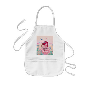 Delantal Infantil 🧜 ♀️ Sirenita Bajo El Nombre De La Pers