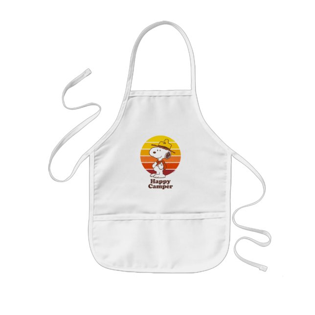 Delantal Infantil Snoopy | Beagle Scout - Camper feliz (Frente)