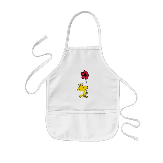 Delantal Infantil Snoopy So Sweet Flower Pattern (Frente)