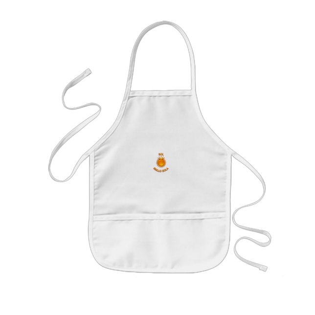 Delantal Infantil Sol Brillo Sola Logo Apron – Stylish Sun Design Ki (Frente)