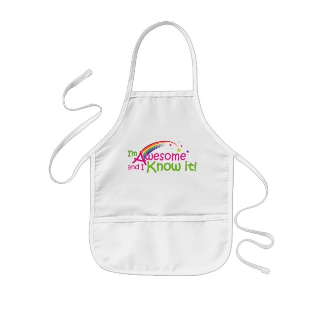 Delantal Infantil ¡Soy alucinante y lo sé! (Frente)