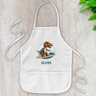 Delantal Infantil Surfer Trex Dinosaur