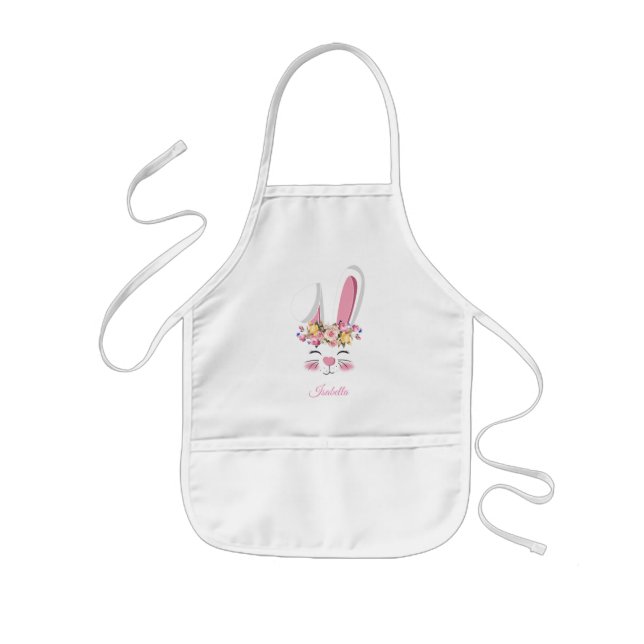 Delantal Infantil Sweet Little Bunny 🐰 Face (Frente)