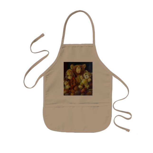 Delantal Infantil Todavía la vida con Teddy Bears (Frente)