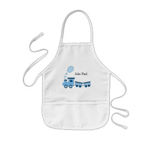 Delantal Infantil Tren Azul Choo Choo