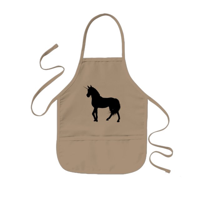 Delantal Infantil Unicorn Silhouette Apron (Frente)