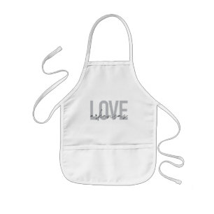 Delantal Infantil Urbano, moderno, simple, genial diseño Love Arkans