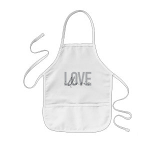 Delantal Infantil Urbano, moderno, simple, genial diseño Love Illino