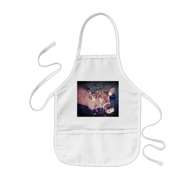 Delantal Infantil Vaca marrón (Frente)