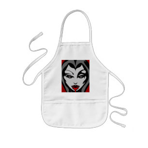 Delantal Infantil Vampiro Aprons Halloween Chica de vampiros BBQ Apr