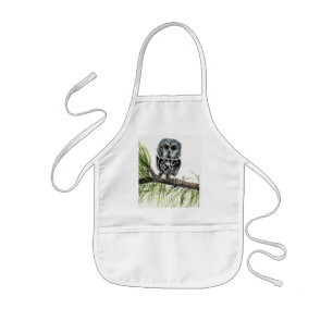 Delantal Infantil Vi Apron de búho blanco
