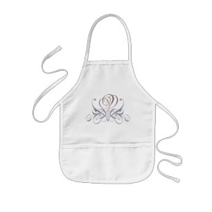 Delantal Infantil Violet Flourish Rosa Designer Bib