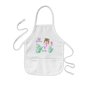 Delantal Infantil Viviendo la vida de una ‍ 🧜 ♀️ sirena - Lavanda
