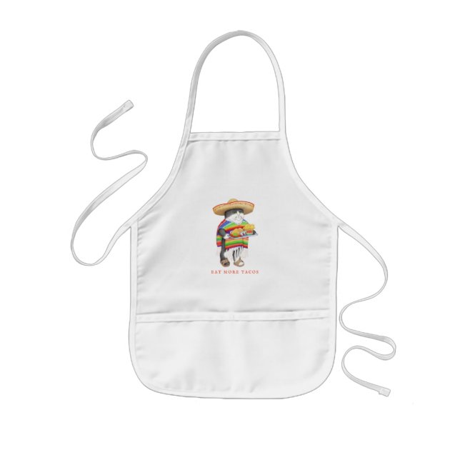 Delantal infantil WENDELITO Come Más Tacos (Frente)