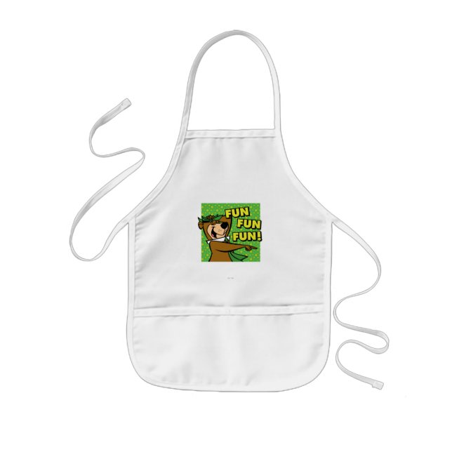 Delantal Infantil Yogi Bear Fun Fun Fun (Frente)