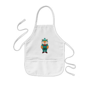 Delantal Infantil Zorro verde lindo