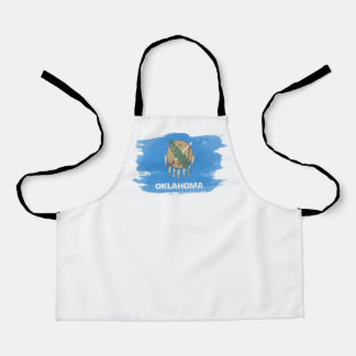 Delantal Infarto cerebral de la bandera del estado de Oklah