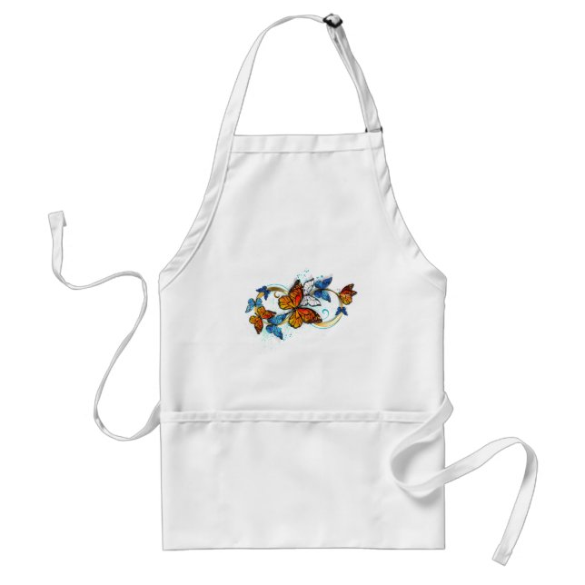 Delantal Infinidad de mariposas monarca (Frente)