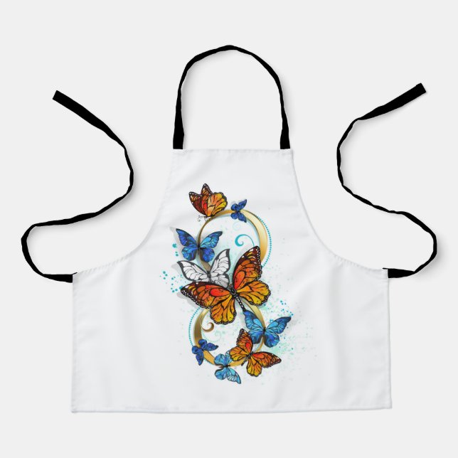 Delantal Infinidad de mariposas monarca (Anverso)