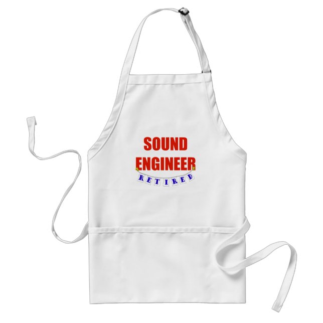 DELANTAL  INGENIERO DE SONIDO JUBILADO (Frente)