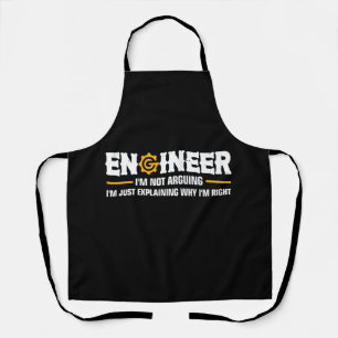 Delantal Ingeniero que no discuto ingeniería divertida