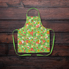 Delantal Ingredientes de ensalada brillantes y hermosos ver