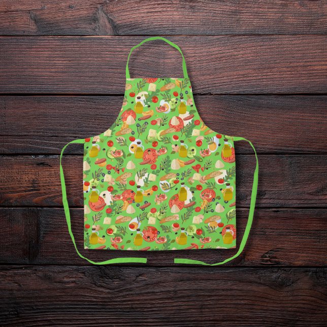 Delantal Ingredientes de ensalada brillantes y hermosos ver (Subido por el creador)