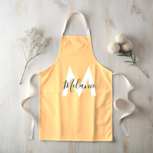 Iniciales personalizadas naranja moderno neutral